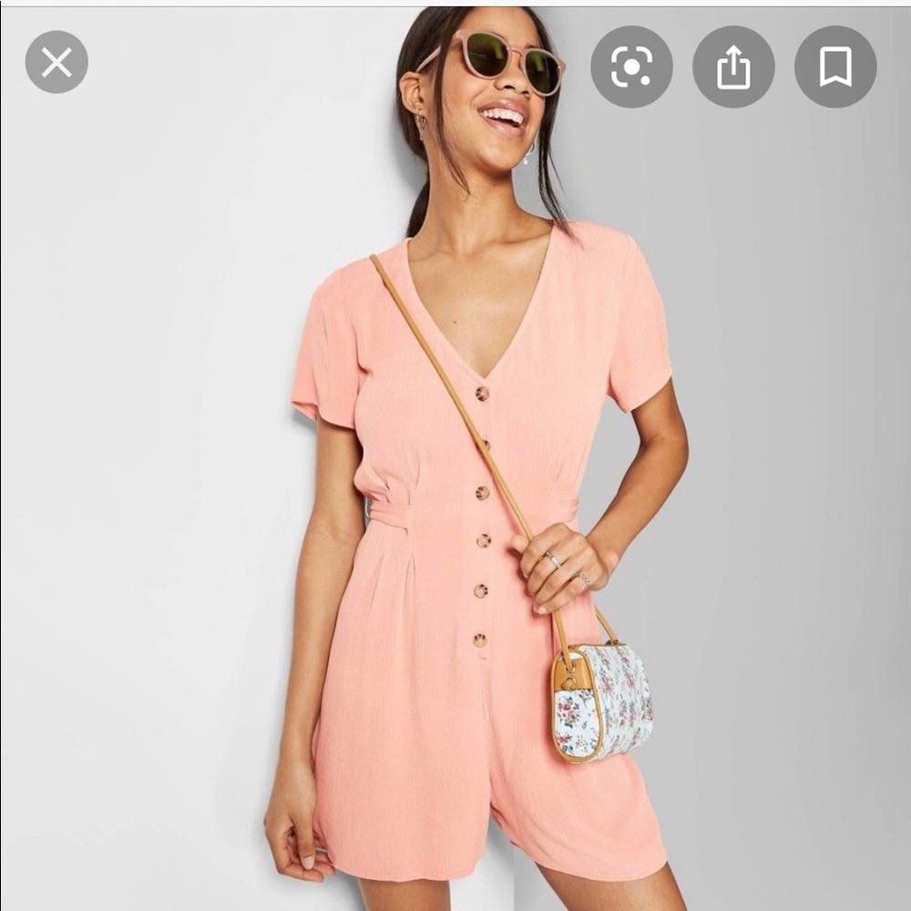 Wild Fable Womens Short Sleeve Romper